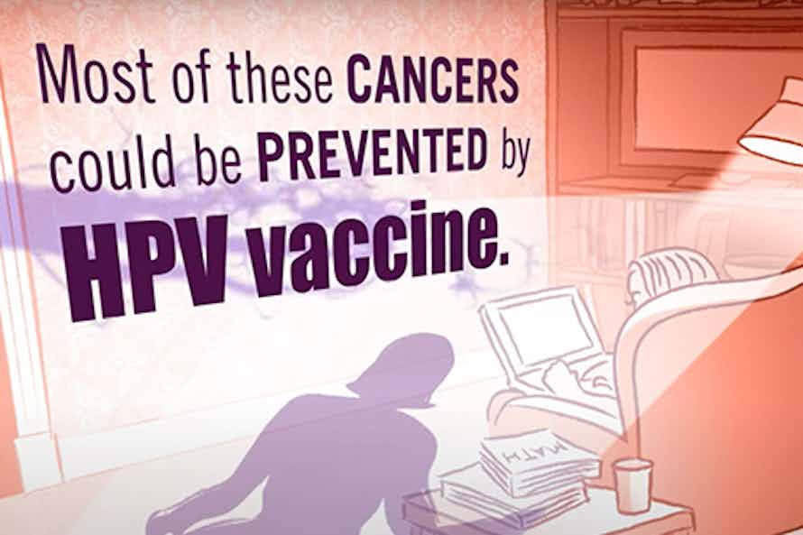 Most cancers can be prevented with the HPV vaccine